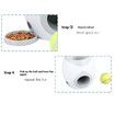 Orange Double Hole Dog Food Reward Machine Interactive Training Toy Intelligent Automatic Feeder for Pets