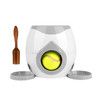 Grey Double Hole Dog Food Reward Machine Interactive Training Toy Intelligent Automatic Feeder for Pets