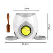 Grey Double Hole Dog Food Reward Machine Interactive Training Toy Intelligent Automatic Feeder for Pets