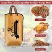 BBQ Blanket for Resting Meat 21 Inch Large Bag,Reusable Insulated Brisket Resting Blanket,Wide Mouth Design Barbecue Blanket Fit Large Meat