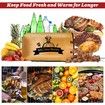 BBQ Blanket for Resting Meat 21 Inch Large Bag,Reusable Insulated Brisket Resting Blanket,Wide Mouth Design Barbecue Blanket Fit Large Meat