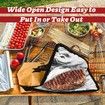BBQ Blanket for Resting Meat 21 Inch Large Bag,Reusable Insulated Brisket Resting Blanket,Wide Mouth Design Barbecue Blanket Fit Large Meat