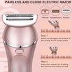 Electric Shaver for Women Lady Epilator Razors Kit Hair Remover Face Arm Leg Bikini Trimmer Painless Waterproof USB Rechargeable