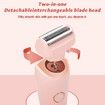 Timmer for Women Electric Razors for Women 2in1 Pubic Hair Trimmer IPX7 Waterproof Wet Dry Use Personal Trimmer Electric Shaver(Pink)