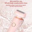 Timmer for Women Electric Razors for Women 2in1 Pubic Hair Trimmer IPX7 Waterproof Wet Dry Use Personal Trimmer Electric Shaver(Pink)