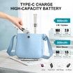 5in1 Hair Removal for Face Chin Arm Leg Armpit Bikini Trimmer IPX6 Waterproof USB Rechargeable Lady Shaver 2 Speeds 5 Cutter Heads