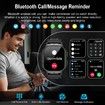 Smart Watch for Men Fitness Tracker Make/Answer Call Running Waterproof Smartwatch Android Phones iPhone Samsung Compatible Rate Monitor(Black)