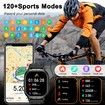 Smart Watch for Men Fitness Tracker Make/Answer Call Running Waterproof Smartwatch Android Phones iPhone Samsung Compatible Rate Monitor(Black)