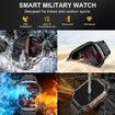 Smart Watch for Men Fitness Tracker Make/Answer Call Running Waterproof Smartwatch Android Phones iPhone Samsung Compatible Rate Monitor(Black)