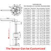 175mm 0-190ohms Fuel Level Sensor Sender Unit For Car Boat AU