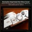 Thumb Grip with Hot Shoe Cover for FUJIFILM X100VI X100V (Silver)