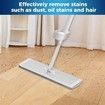 1 set Mop Pads Aluminum Flat Mop and Bucket Set with Wringer Foldable Silicone Mop Head No Electricity Needed Floor Cleaning