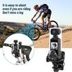 4K HD Action Camera with 1.3 Inch CMOS Sensor Mini Video Audio Pocket Cam 270 Degree Rotation Camera with 32GB Waterproof Case, Motorcycle Mount