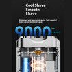 Black Magnetic Electric Shaver Mini Rechargeable Portable Washable Beard Razor for Men Super Clean