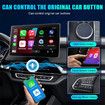 2 in 1 Wireless CarPlay Adapter for Apple iPhone and Android Auto Wireless Adapter Play and Plug Wired to Wireless Carplay