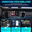 2 in 1 Wireless CarPlay Adapter for Apple iPhone and Android Auto Wireless Adapter Play and Plug Wired to Wireless Carplay