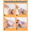 Phomemo M08F Wireless Tattoo Transfer Stencil Printer,Thermal Tattoo Machine with 10pcs Free Stencil Paper,Compatible with Smartphone PC White