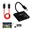 Wireless HDMI Transmitter and Receiver, USB C Wireless HDMI Extender Plug and Play, Support Long Range and 5GHz for Streaming Video Audio from Laptop PC to Projector