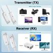 Wireless HDMI Transmitter and Receiver, Wireless HDMI Adapter, 5GHz Wireless HDMI Extender, 1080P Audio Dual Screen Transfer, Support Nefix,YouTube