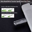 SSK 256GB Dual USB C Flash Drive,2-in-1 Type C+ USB A 3.2 Gen2 Solid State Thumb Drive,Speed Up to 550MB/s Memory Stick Data Storage
