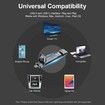 SSK 256GB Dual USB C Flash Drive,2-in-1 Type C+ USB A 3.2 Gen2 Solid State Thumb Drive,Speed Up to 550MB/s Memory Stick Data Storage