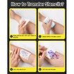 Phomemo M08F Wireless Tattoo Transfer Stencil Printer,Thermal Tattoo Machine with 10pcs Free Stencil Paper,Compatible with Smartphone PC Silver
