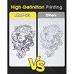 Phomemo M08F Wireless Tattoo Transfer Stencil Printer,Thermal Tattoo Machine with 10pcs Free Stencil Paper,Compatible with Smartphone PC Silver