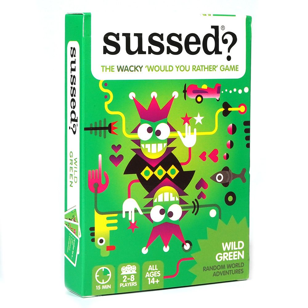 SUSSED What Would You Do? Card Game Fun for Teens Boys Girls Ages 10+ & Great Conversation Starter Cool Green Deck