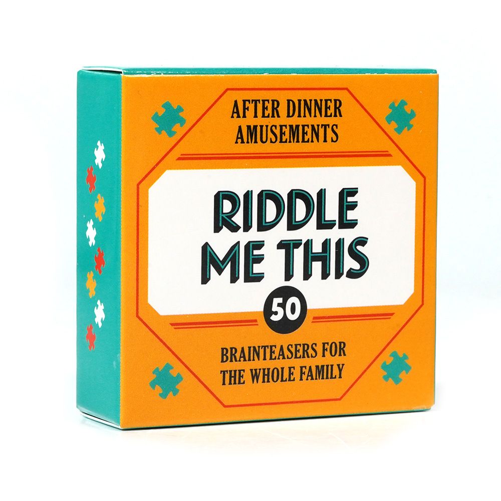Riddle Me This Brain Teaser Puzzle Game Fun for All Ages Perfect for Parties & Family Gatherings