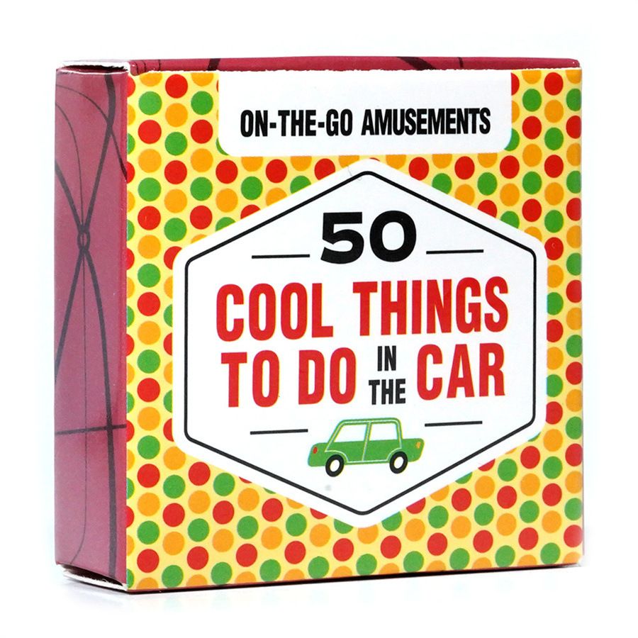 On The Go Amusements: 50 Cool Things to Do in The Car Screen Free Boredom Busters for Family Road Trips Card Game