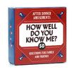 How Well Do You Know Me Educational Family Cards Portable Camping Game Perfect for After Dinner Fun