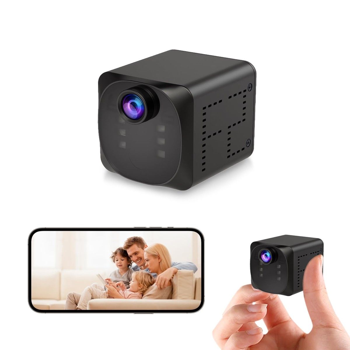Mini Camera 4K HD Security Camera Motion Detection Night Vision Cloud SD Storage Pet Nanny Surveillance WiFi