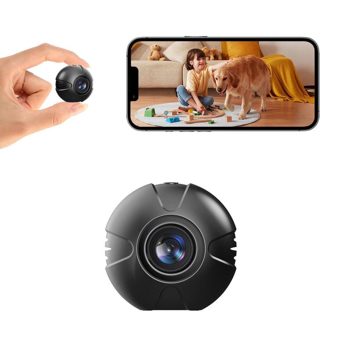 Hidden Cameras Surveillance Camera Motion Detection Night Vision WiFi Wireless Nanny Cam Spy Cam Indoor Pet