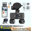 Touch Screen Car DVR Dash Cam WiFi GPS 2K 1080P 360 Dashboard Camera 24Hr Parking Monitor