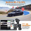 Touch Screen Car DVR Dash Cam WiFi GPS 2K 1080P 360 Dashboard Camera 24Hr Parking Monitor