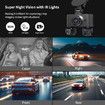 Touch Screen Car DVR Dash Cam WiFi GPS 2K 1080P 360 Dashboard Camera 24Hr Parking Monitor