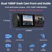 Dual Dash 1080P Cam Front Car Camera Infrared Night Vision Loop Recording G-Sensor 24H Park Park Monitor
