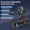 Dual Dash 1080P Cam Front Car Camera Infrared Night Vision Loop Recording G-Sensor 24H Park Park Monitor