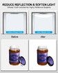 Mini Photo Studio Light Box,Photo Shooting Tent kit,Portable Folding Photography Light Tent,96pcs LED Light and 6 Kinds Double-Sided Color Backgrounds (25x25cm)