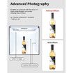 Light Box Photography,Portable Photo Studio Light Box,Professional Dimmable Shooting Tent Kit with 216 LED Table Top Light and 6 Backdrops (40x40cm)