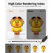Light Box Photography,Photo Box with 88 High Color Rendering Index LED Lights,6 Color PVC Backdrops,4 Reflection Boards and 1 Diffuser (25x25cm)