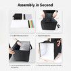 Light Box Photography,Photo Box with 88 High Color Rendering Index LED Lights,6 Color PVC Backdrops,4 Reflection Boards and 1 Diffuser (25x25cm)