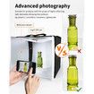 Light Box Photography,Photo Box with 88 High Color Rendering Index LED Lights,6 Color PVC Backdrops,4 Reflection Boards and 1 Diffuser (25x25cm)