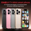 Mini Phone with 4.0 Inch HD Touchscreen, Mini Smartphone 2000mAh Battery Dual SIM with Face ID Kids Cellphone 2GB+16GB Pink