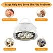 Flea Traps for Inside Your Home with Light,Flea Light Trap for Bug USB Charing Insect Pest Control Traps for Kitchen,Living Room,Balcony and Bedroom