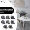 8Pcs 4581DD3002A Upper Dishrack Roller Wheels Assembly Compatible with LG Dishwasher Parts Replaces 4581DD9001B AP4437685 PS3523050 1266813 EA3523050