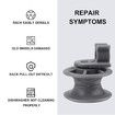 8Pcs 4581DD3002A Upper Dishrack Roller Wheels Assembly Compatible with LG Dishwasher Parts Replaces 4581DD9001B AP4437685 PS3523050 1266813 EA3523050