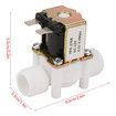 Inlet Feed Water Solenoid Valve, DC 12V Plastic Electric Solenoid Switch Shut Off G1/2 Quick Connect Magnetic Air Normally Closed Tools