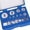 17 Pcs Calibration Weights Set, 10mg 100g Grams Weights Calibration, Precision Stainless Steel Calibration Weight Kit