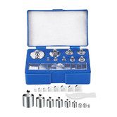 17 Pcs Calibration Weights Set, 10mg 100g Grams Weights Calibration, Precision Stainless Steel Calibration Weight Kit